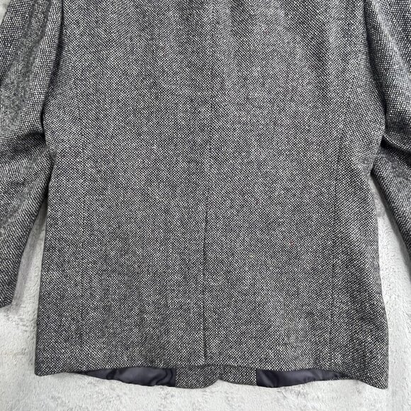 Deansgate Blazer Mens 42 Regular Gray Lambs Wool Sport Coat Jacket Tweed Lined - Picture 12 of 16